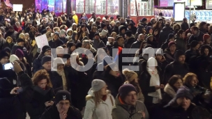 Tišina na protestu kod Vuka